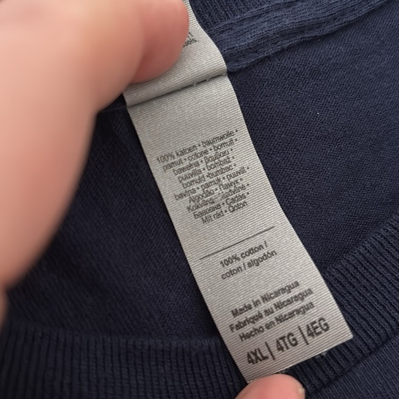 Mens Wrestler DUSTY RHODES "Hard Times" Graphic Short Sleeve T-Shirt, Blue, 4XL - Picture 3 of 4